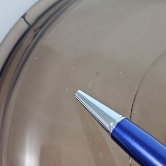 Pyrex Visions Fireside Lid 8.5" amber pot Corning Glass V 2.5C replacement - Picture 8 of 8